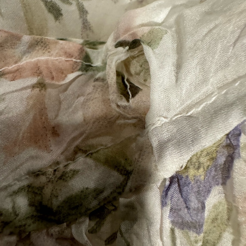Tendenze Floral 100% Silk Top Size Small Defective - Picture 11 of 13